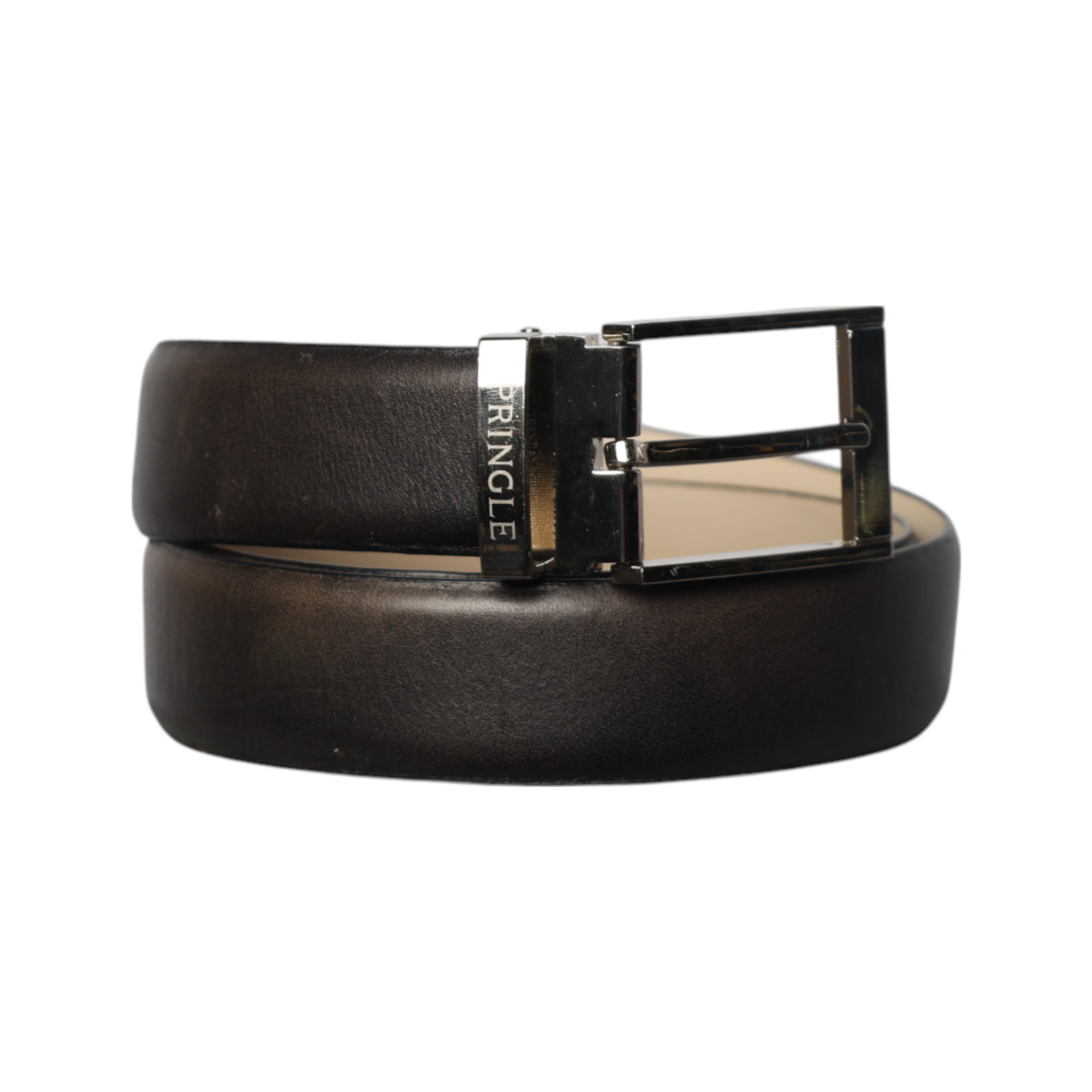 Pringle Belts Archer Nubuck Black